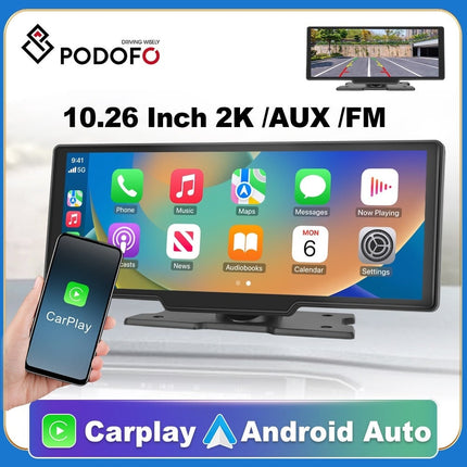 Navigatiesysteem Smart Touchscreen Scherm Beeldscherm 10inch [Draadloos Apple Carplay & Android Auto] - VCTparts.nl