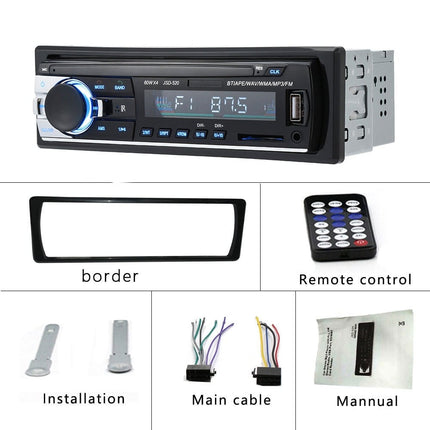 Auto Radio Inbouw Speler Digitale Bluetooth met Aux en RGB LED - VCTparts.nl