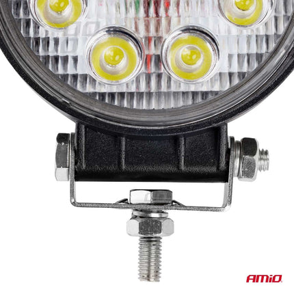 AMiO Krachtige Werklamp AWL04 9 LED FLOOD 9-60V Verstraler Spot Robuust Offroad - VCTparts.nl