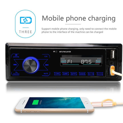 Auto Inbouw Radio Speler Bluetooth met Aux Usb SD en FM - VCTparts.nl