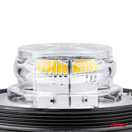 AMiO Stroboscoop Zwaailicht Waarschuwingslamp W03B 3BOLT 36LED 12/24V IP56 Oranje R65 R10 - VCTparts.nl