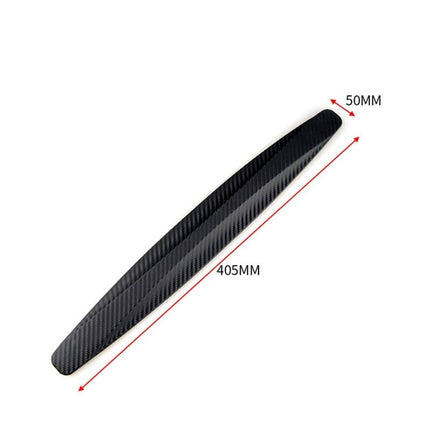 Bumper Strip Hoekstrip Carrosserie Bescherming Rubber Zelfklevend - Carbon (2 stuks) - VCTparts.nl