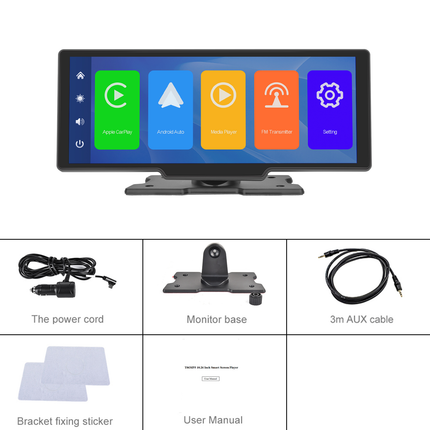 Navigatiesysteem Smart Touchscreen Scherm Beeldscherm 10inch [Draadloos Apple Carplay & Android Auto] - VCTparts.nl