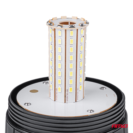 AMiO LED Zwaailicht Noodverlichting met Magneet 80LED 12/24V Oranje - VCTparts.nl