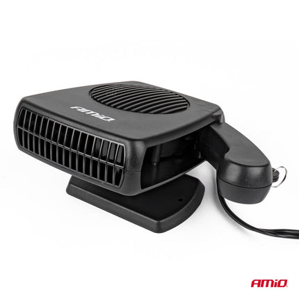 AMiO Verwarming Ontdooier Ventilator 12V 150W Compact Design Zwart - VCTparts.nl