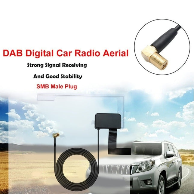 DAB+ Antenne Digitale Radio Autoradio Stereo Ontvanger SMB Signaalversterker [DAB Plus + DabPlus] - VCTparts.nl