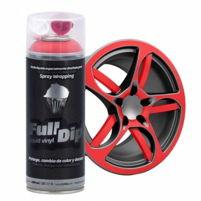 FullDip Plastidip Spray Dip 400ml Spuitbus - Mat Rood Red [Vloeibaar Vinyl] - VCTparts.nl