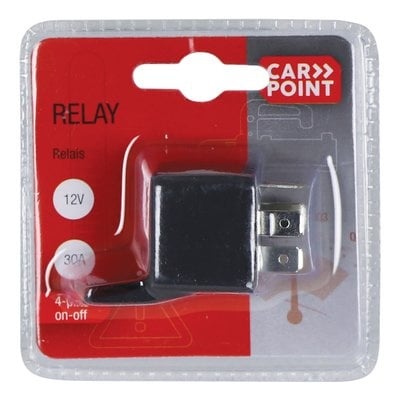 Carpoint  12V Relais 4 Pin 30A Relay 4-Polig - VCTparts.nl