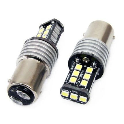 AMiO LED CANBUS 2835 15SMD 1157 BAY15D P21/5W Wit 12V/24V - VCTparts.nl