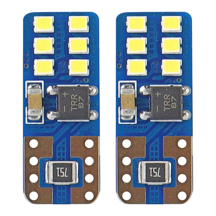 AMiO LED CANBUS 12SMD UltraBright 2016 T10e (W5W) Wit 12V/24V - VCTparts.nl