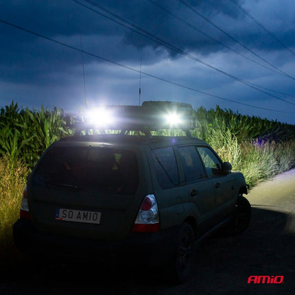 AMiO Krachtige Werklamp AWL10 16LED FLOOD 9-36V Verstraler Spot Robuust Offroad - VCTparts.nl