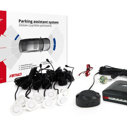 AMiO Parkeersensor 8 Zoemer wit - VCTparts.nl