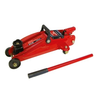 Carpoint Hydraulische Garagekrik met Pompstang 2.000kg Trolley Jack - VCTparts.nl