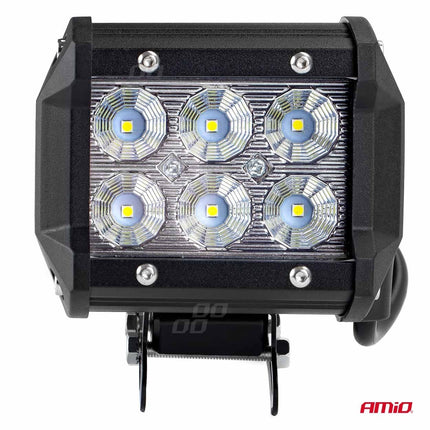 AMiO Krachtige Werklamp AWL17 6LED FLOOD 9-36V Verstraler Spot Robuust Offroad - VCTparts.nl