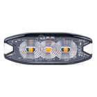 AMiO Stroboscoop Zwaailicht Slanke Amber Grillmontage Flitslamp 3x3W LED R65 R10 12/24V IP67 Oranje - VCTparts.nl