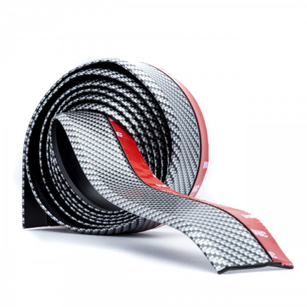 Einparts Bumper Bescherming Lip Verlaging Strip Rubber Carbon (2.5m) - VCTparts.nl