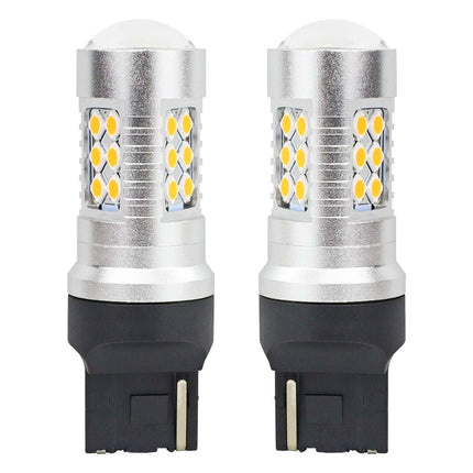 AMiO LED CANBUS 3030 24SMD T20 7440 WY21W Oranje 12V/24V - VCTparts.nl