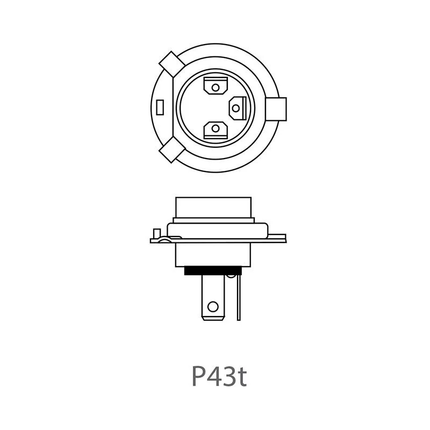 ProPlus  H4 Autolamp / Dimlicht 12V 60/55W P43t - VCTparts.nl