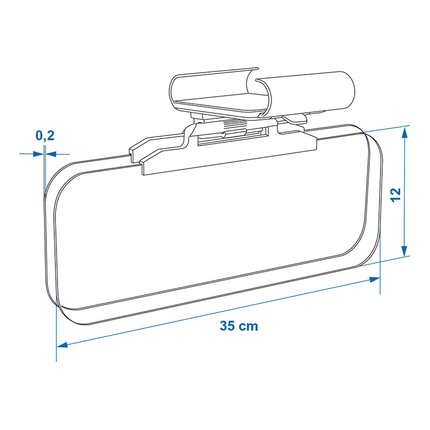 ProPlus Zonneklep Verlenger Zonnescherm & Nachtzicht Verlengstuk Uitklapbaar - VCTparts.nl