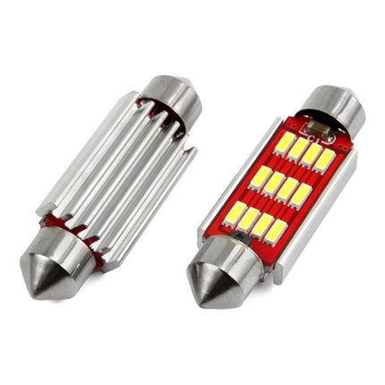 AMiO LED CANBUS 4014 12SMD Festoen C5W C10W C3W 41mm Wit 12V/24V - VCTparts.nl