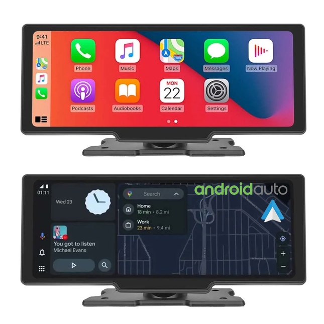 Navigatiesysteem Smart Touchscreen Scherm Beeldscherm 10inch [Draadloos Apple Carplay & Android Auto] - VCTparts.nl