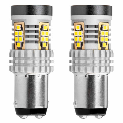 AMiO LED-lampen CANBUS 3020 24SMD 1157 BAY15D P21/5W Wit 12V/24V - VCTparts.nl