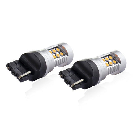 AMiO LED CANBUS 3030 24SMD T20 7440 WY21W Oranje 12V/24V - VCTparts.nl