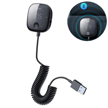 Carkit met Bluetooth V5.0 en FM-transmitter Handsfree Luidsprekertelefoon Bellen Muziek USB - VCTparts.nl