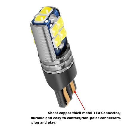 High Power led T10 Wit - W5W Verlichting (set) [Stadsverlichting - Parkeerverlichting - Kentekenverlichting - Interieurverlichting] - VCTparts.nl