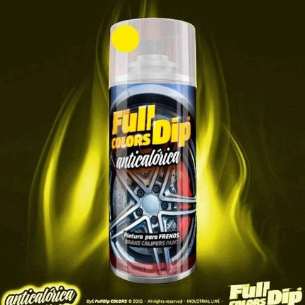 FullDip Spuitbus Remklauw Hittebestendige Spuitverf 400ml Spuitbus - Glans Geel [Vloeibare Coating]