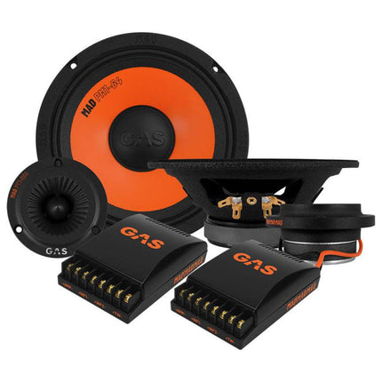 Gas Audio Power Gas Mad Level 1 Component Kit 6.5" voor Auto Geluidssystemen en Hoogwaardige Geluidskwaliteit - VCTparts.nl