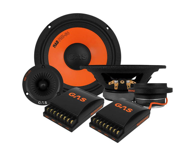 Gas Audio Power Gas Mad Level 1 Component Kit 6.5" voor Auto Geluidssystemen en Hoogwaardige Geluidskwaliteit - VCTparts.nl