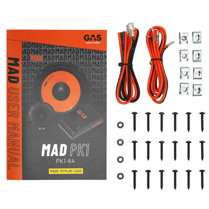 Gas Audio Power Gas Mad Level 1 Component Kit 6.5" voor Auto Geluidssystemen en Hoogwaardige Geluidskwaliteit - VCTparts.nl