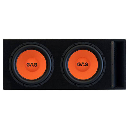 Gas Audio Power Gas Mad Level 2 Loaded Enclosure 2x12" voor Auto Geluidssystemen en Hoogwaardige Geluidskwaliteit - VCTparts.nl