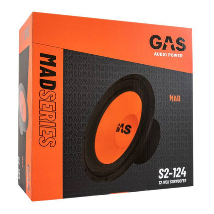 Gas Audio Power Gas Mad Level 2 Subwoofer 12" 4 Ohm voor Auto Geluidssystemen en Hoogwaardige Geluidskwaliteit - VCTparts.nl