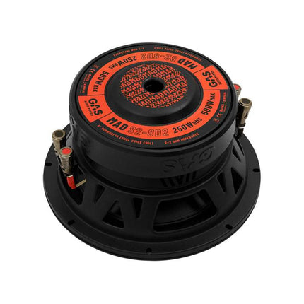 Gas Audio Power Gas Mad Level 2 Subwoofer 8" 2x2 Ohm voor Auto Geluidssystemen en Hoogwaardige Geluidskwaliteit - VCTparts.nl