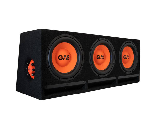 Gas Audio Power Gas Mad Level 2 Triple Enclosure 3x10" voor Auto Geluidssystemen en Hoogwaardige Geluidskwaliteit - VCTparts.nl