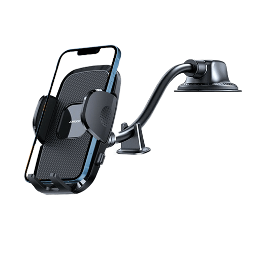 Joyroom Auto Telefoonhouder met Flexibele Arm voor Dashboard en Voorruit Zwart - VCTparts.nl