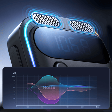 Joyroom Bluetooth Muziek FM Transmitter Pro Handsfree Bellen met BassBooster USB-C & 2x USB-A Lader Zwart - VCTparts.nl