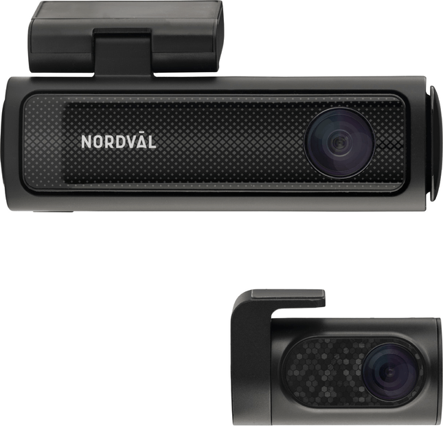 Nordval Nordväl DC202 2CH Dashcam 4K GPS Wi-Fi 256GB Video Recorder Zwart - VCTparts.nl