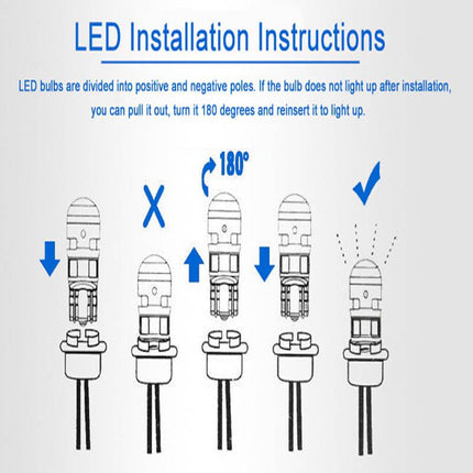 Philips Ultinon T10 LED 6000K Éclairage blanc 12V W5W (ensemble) [Éclairage de la ville - Éclairage de stationnement - Éclairage de la plaque d'immatriculation - Éclairage intérieur]