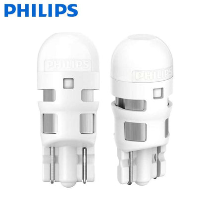 Philips Ultinon T10 LED 6000K Éclairage blanc 12V W5W (ensemble) [Éclairage de la ville - Éclairage de stationnement - Éclairage de la plaque d'immatriculation - Éclairage intérieur]