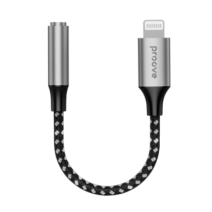 Proove Adapter AUX SoundMesh Lightning naar 3.5mm Grijs - VCTparts.nl