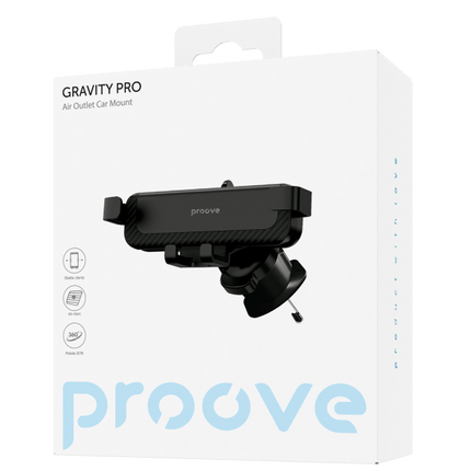 Proove Gravity Pro Auto Telefoonhouder Klem (4.7 - 6.9 inch) Zwart - VCTparts.nl