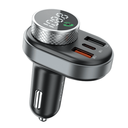 Proove Sound Link Bluetooth 5.0 FM Transmitter en Snellader voor Auto (USB-A 2x + USB-C) Zwart - VCTparts.nl