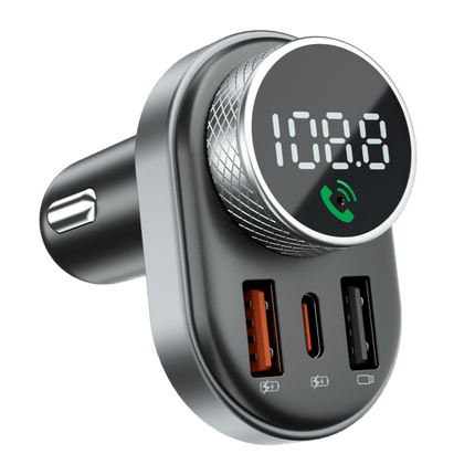 Proove Sound Link Bluetooth 5.0 FM Transmitter en Snellader voor Auto (USB-A 2x + USB-C) Zwart - VCTparts.nl