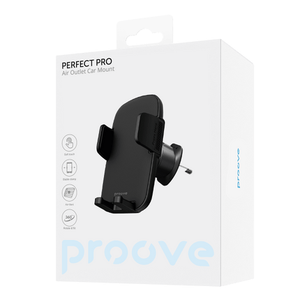 Proove Telefoonhouder Perfect Pro voor Auto Ventilatierooster Klem Zwart - VCTparts.nl