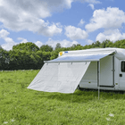 ProPlus Lichtgrijze Luifel Zonwering 330x200cm - UV-bescherming en Windscherm voor Kamperen en Camper - VCTparts.nl