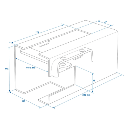 ProPlus Universele Aanhanger Koppelingsslot 110x110mm Metaal met Discusslot - VCTparts.nl