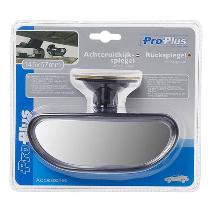 Proplus Universal Arrière-Miroir Miroir intérieur 145x57 mm avec tassement d'aspiration